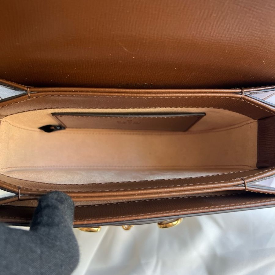 gucci古馳 棕色老花1955馬鞍包 尺寸:18.5*7.5*17cm-9