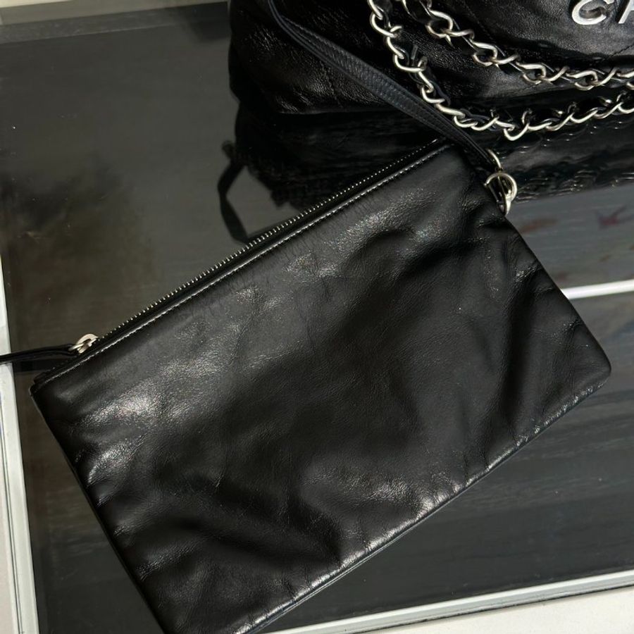 CHANEL 22 Bag - 小號黑銀-7