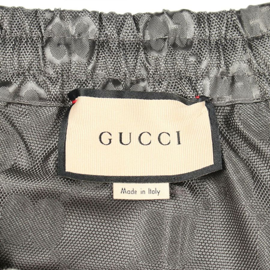 GUCCI GG Monogram Off-the-Grid 男士長褲 654859 尼龍灰 #46 二手-2