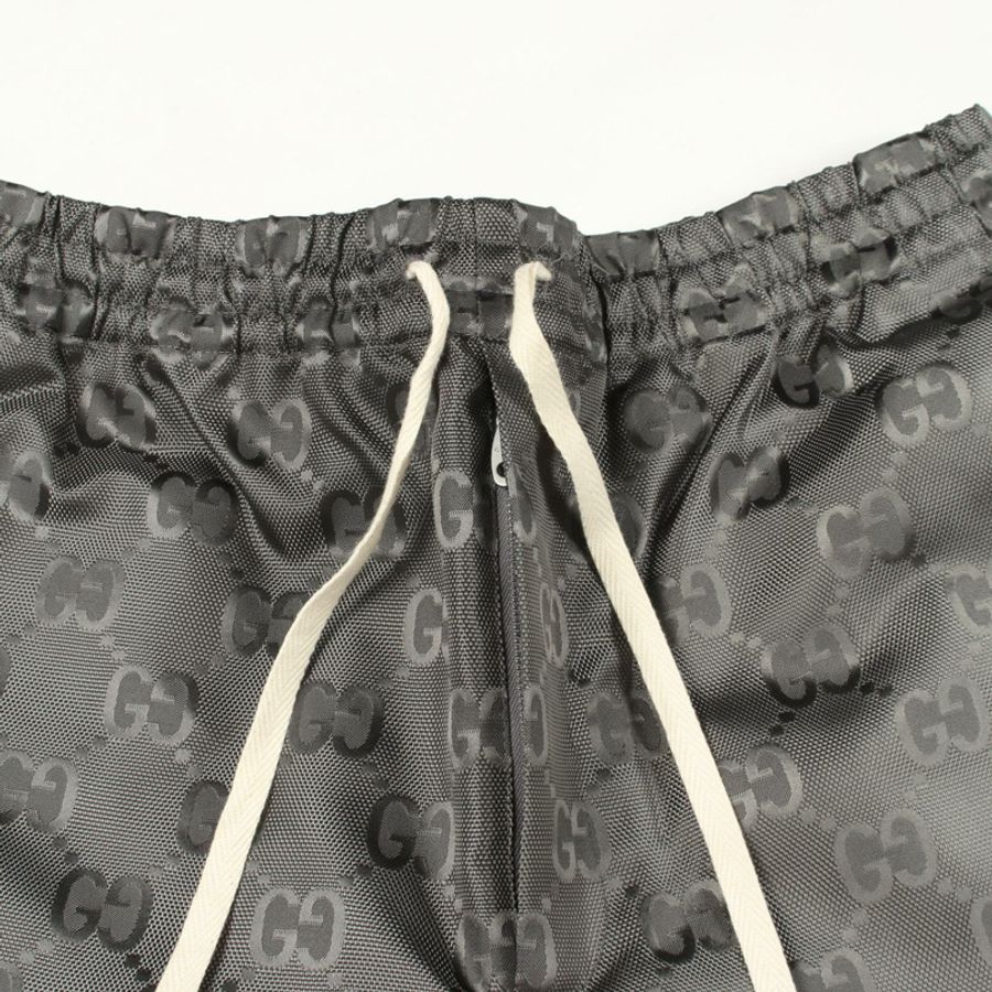 GUCCI GG Monogram Off-the-Grid 男士長褲 654859 尼龍灰 #46 二手-4