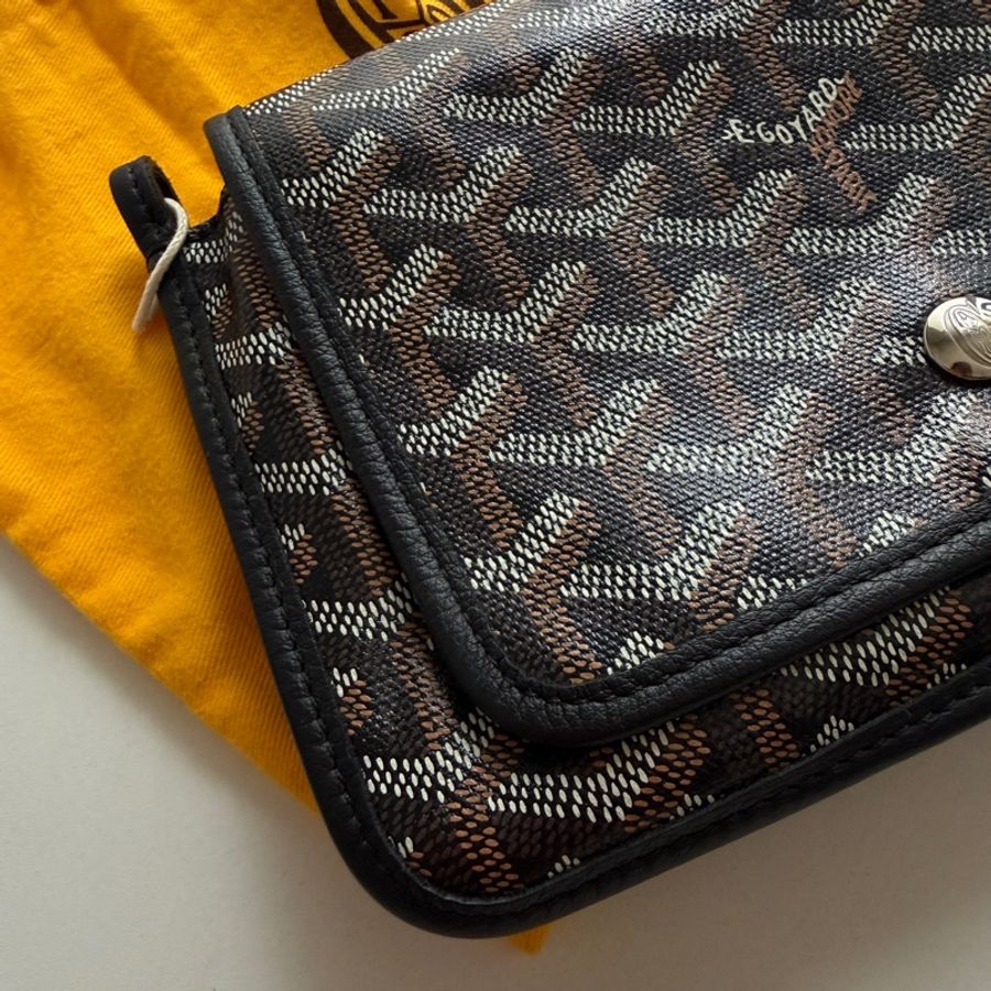 GOYARD PLUMET 經典LOGO翻蓋扁斜背包 全新 (男女皆可款式)-2