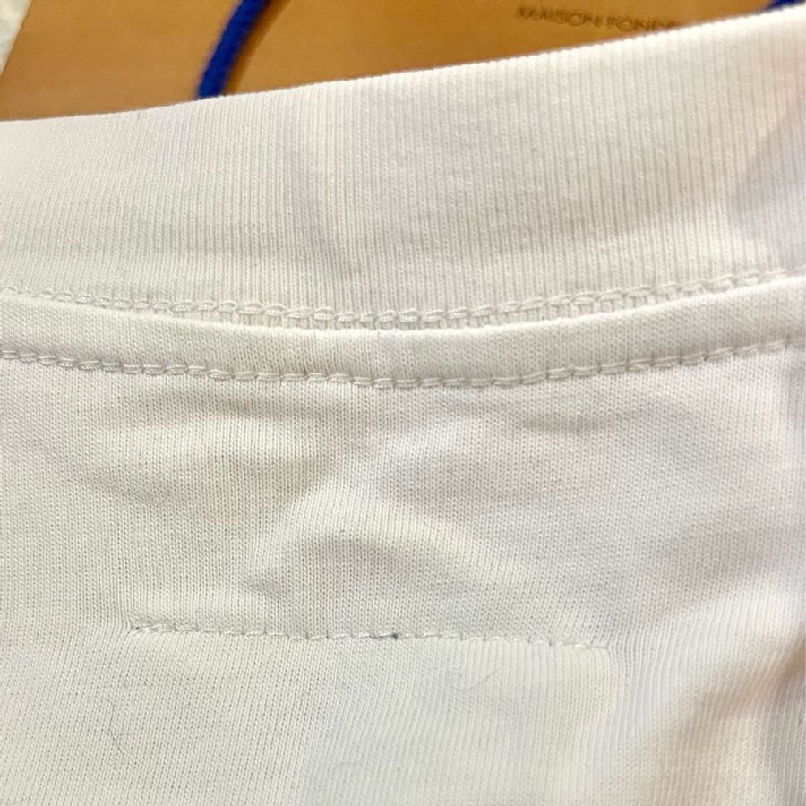Maison Margiela 白色男44碼簡約logo短T-15