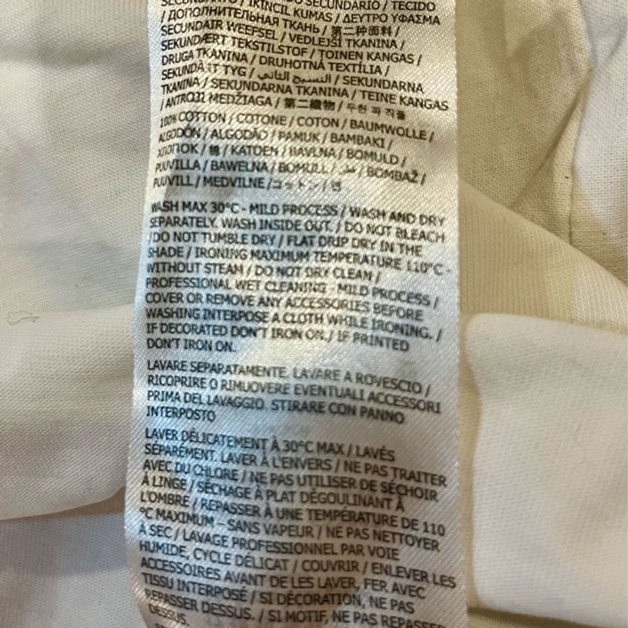 Maison Margiela 白色男44碼簡約logo短T-22