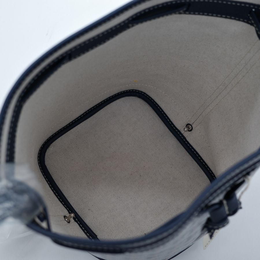 Goyard 戈雅 PEFLOT 海軍藍 束繩水桶包-9