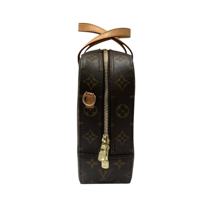 LOUIS VUITTON 路易威登 M47500 SPONTINI 2WAY  MONOGRAM BAG 老花手提肩背包 PVC帆布 棕色 金釦-3