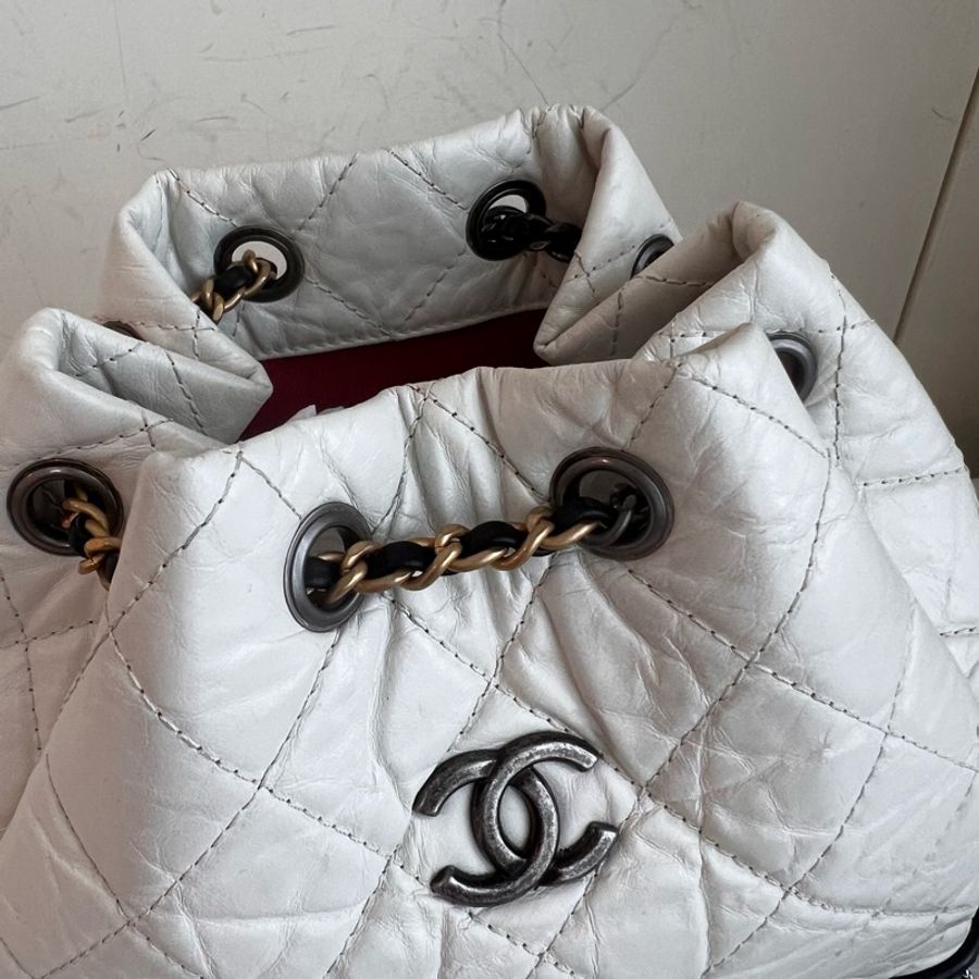 ෆ Chanel黑白熊貓流浪後背包 雙肩包🐼-6
