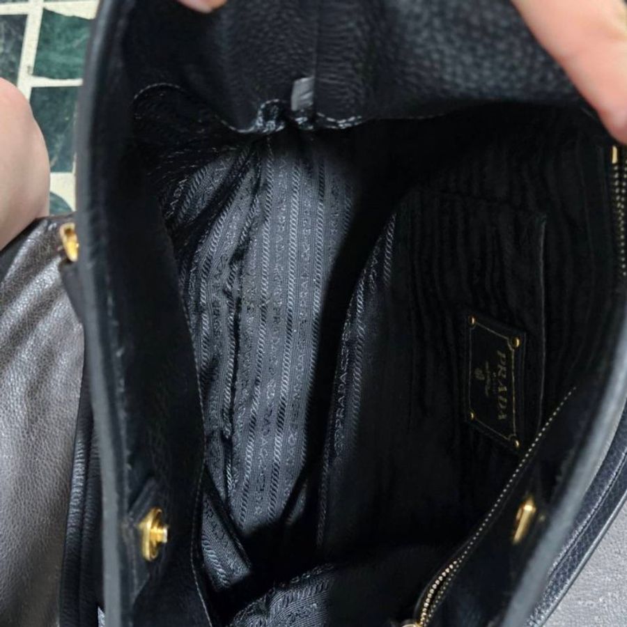 正品 Prada 帆布大斜背包/手提/托特包-3