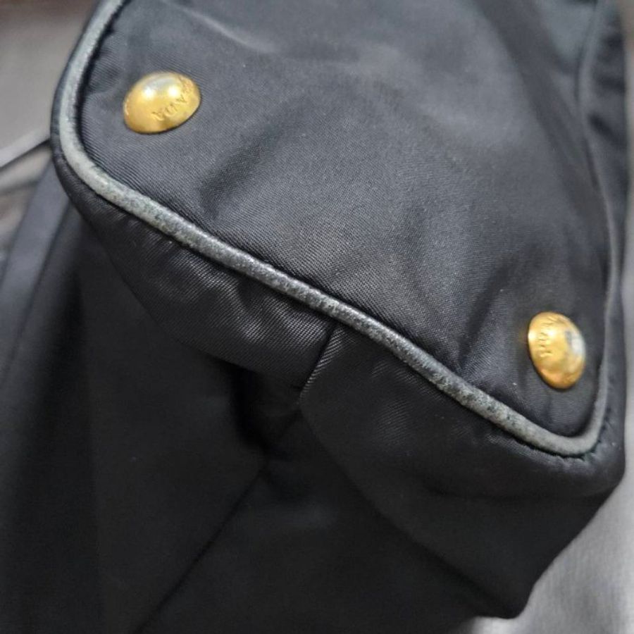 正品 Prada 帆布大斜背包/手提/托特包-19