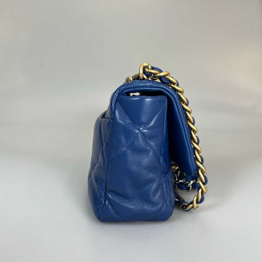 CHANEL 19包 小號 藍羊皮 AS1160/保卡款29開-3