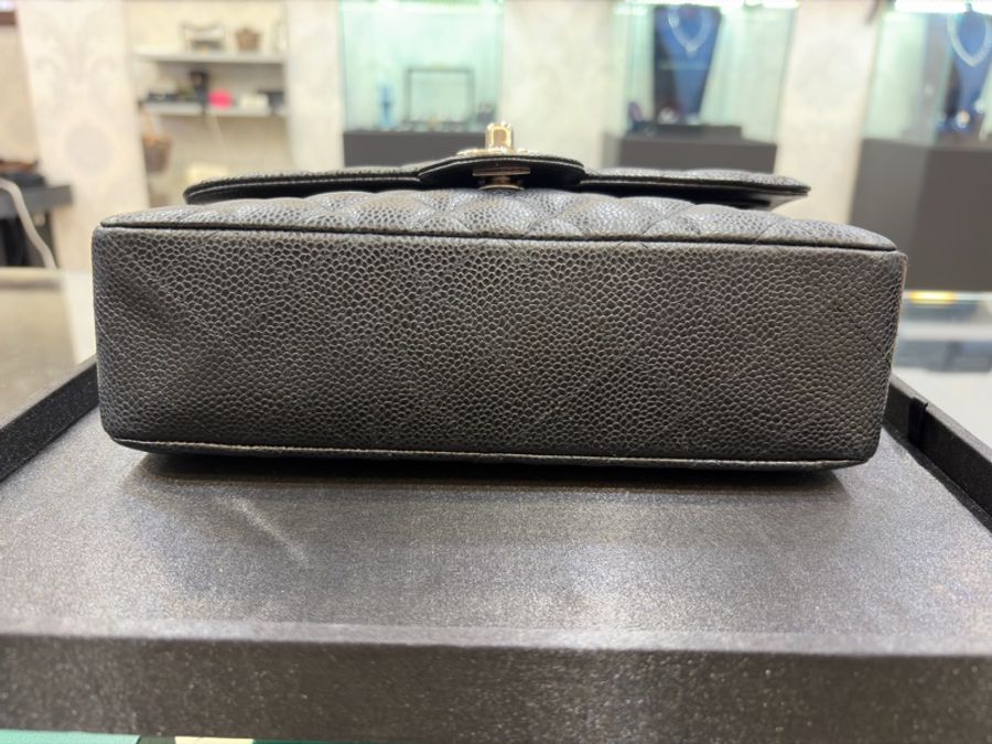 CHANEL CF23 荔枝牛皮銀扣-7