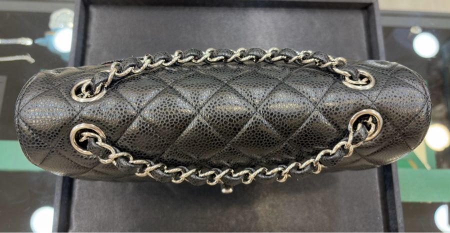 CHANEL CF23 荔枝牛皮銀扣-13