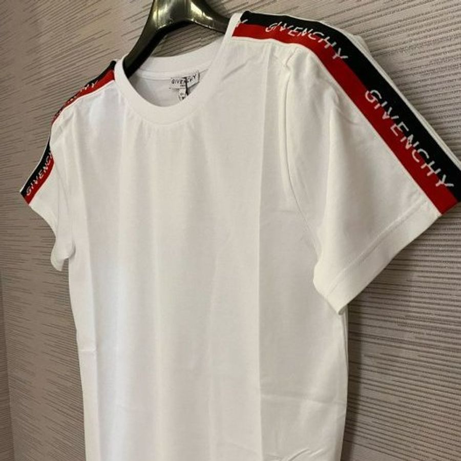 💎Han's house精品服飾💎GIVENCHY 紀梵希 串標 Logo T恤 短 T 白 現貨 青年款=女成人 XS-0