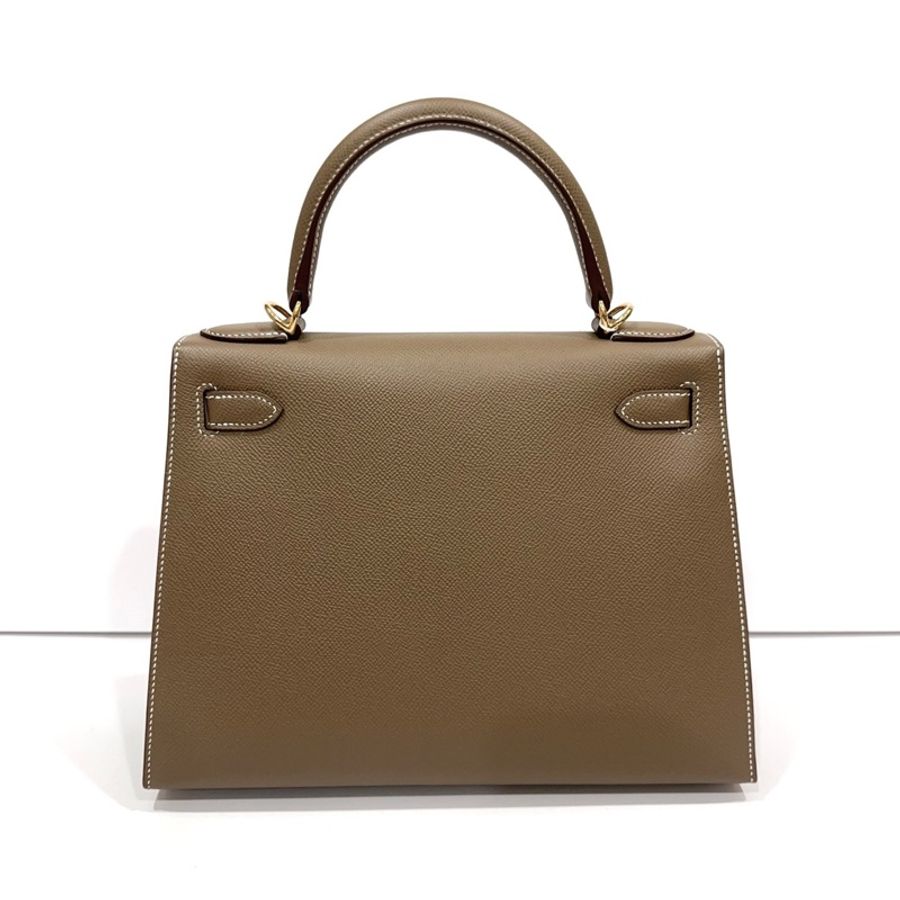 ✨Hermes 愛馬仕 大象灰 金扣 Ep皮 Kelly28 手提包斜挎包 B刻 23年全套💛正品-2