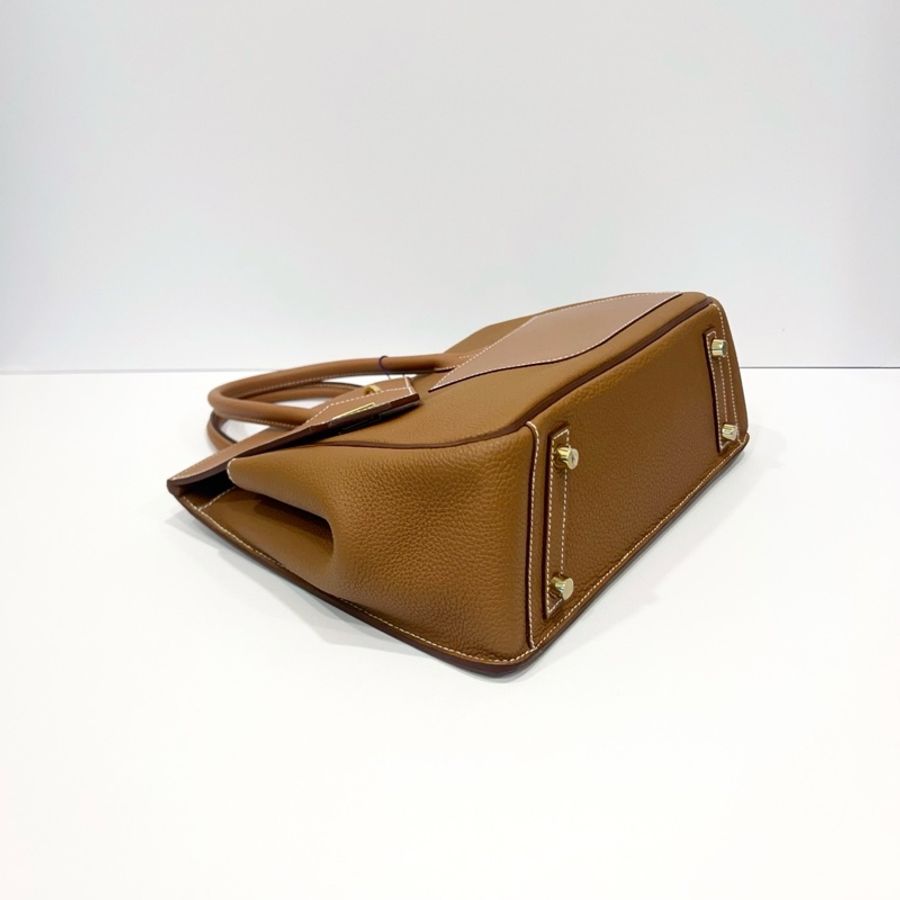 ✨Hermes 愛馬仕 金棕金扣 Togo皮 desordre birkin30 手提包B刻 金扣💛正品-3