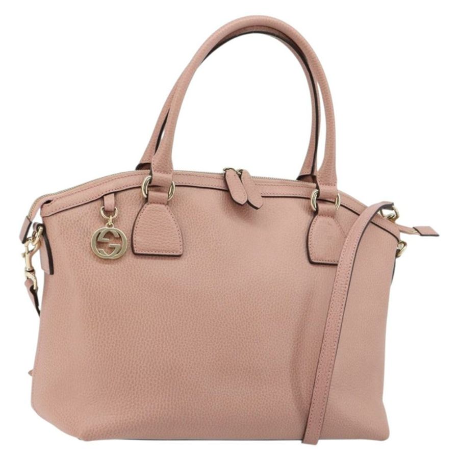 【日本直送】GUCCI 手提包 皮革 兩用 粉金 449651 正品 bs35273A-0