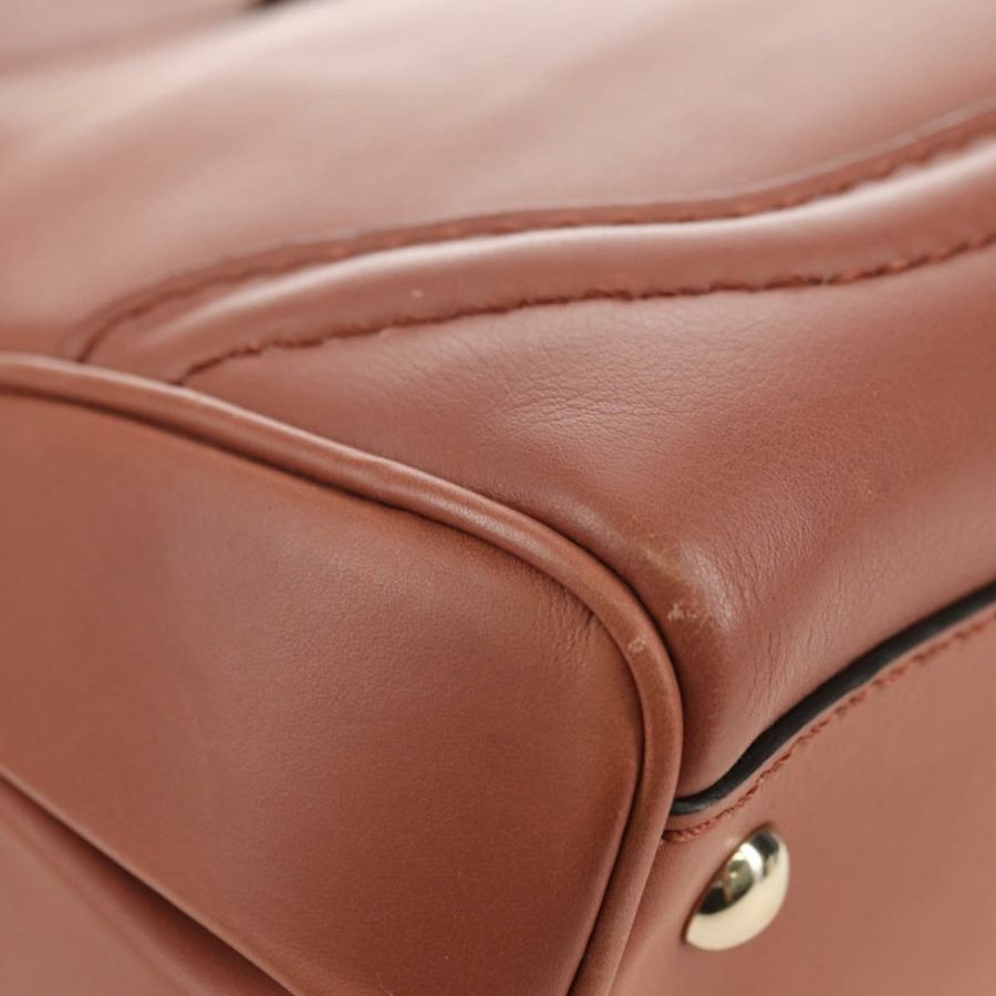 【日本直送】GUCCI 竹節手提包 皮革 兩用 粉金 308385 正品 181722V-9