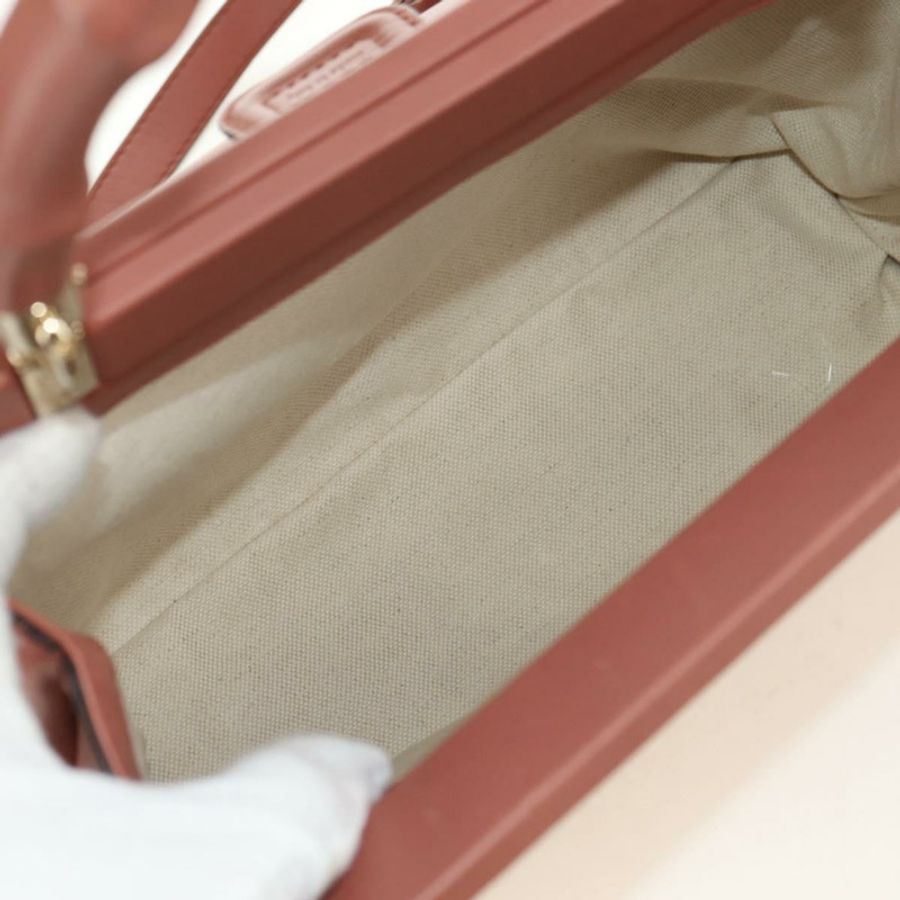 【日本直送】GUCCI 竹節手提包 皮革 兩用 粉金 308385 正品 181722V-10