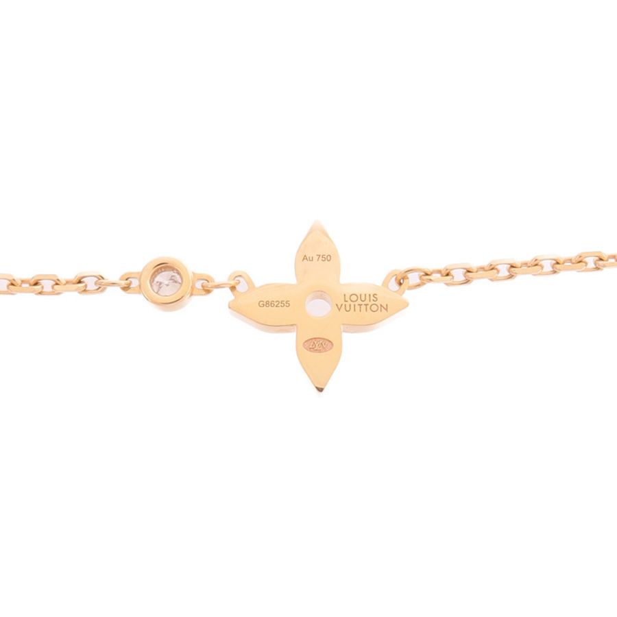 LOUIS VUITTON 18K玫瑰金Idylle Blossom Pendant鑽石項鍊-5