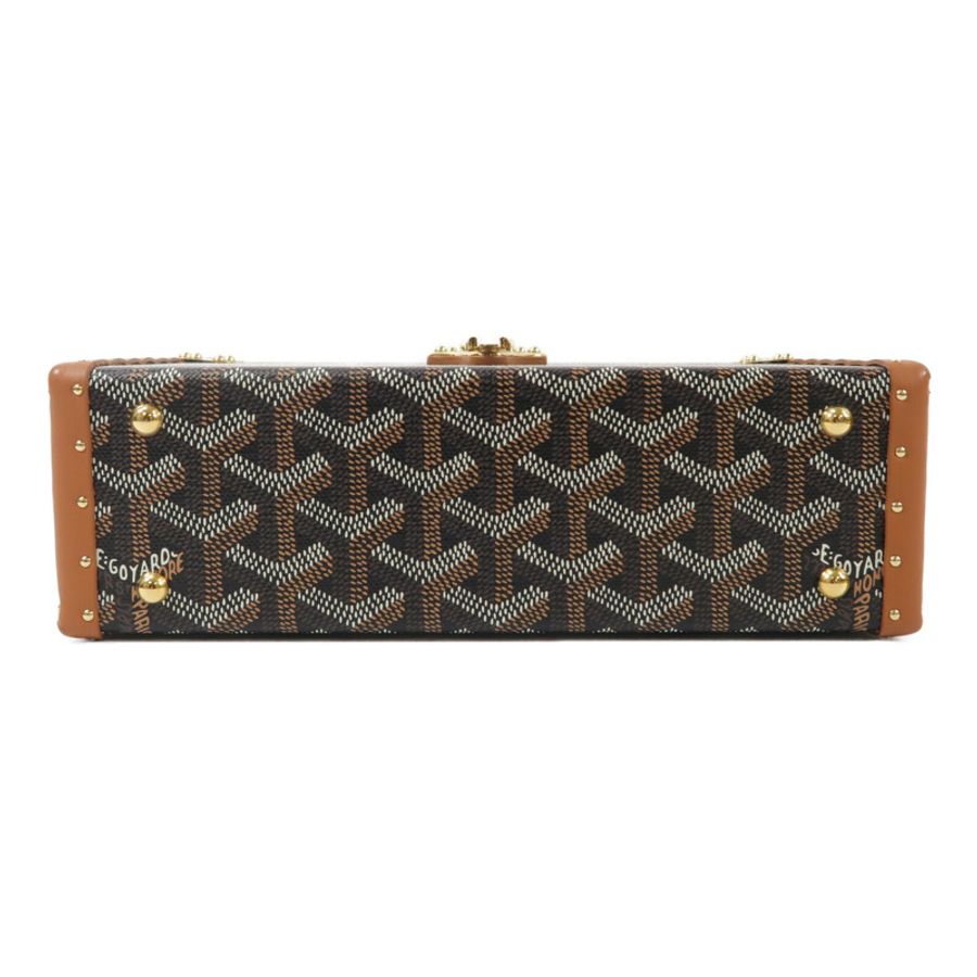 GOYARD 塗層帆布/牛皮皮革Sac Malle Cassette PM肩背袋-3