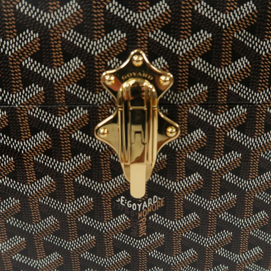 GOYARD 塗層帆布/牛皮皮革Sac Malle Cassette PM肩背袋-6
