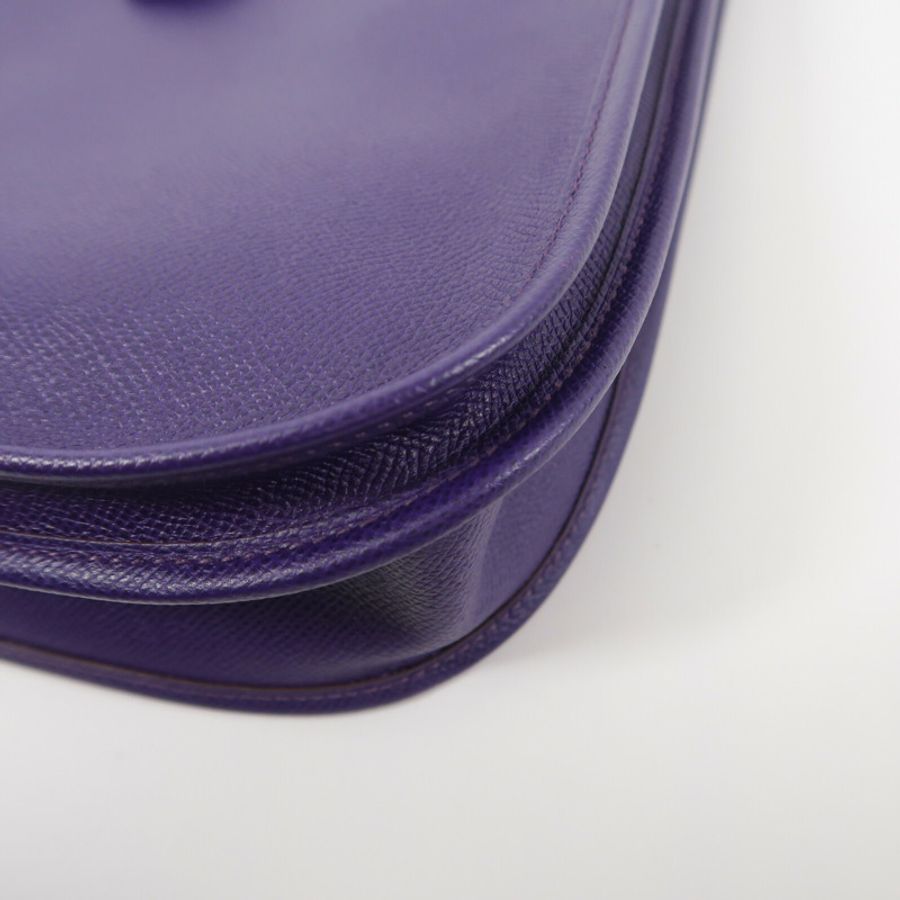 HERMES Epsom皮革Evelyne PM肩背袋Iris-13