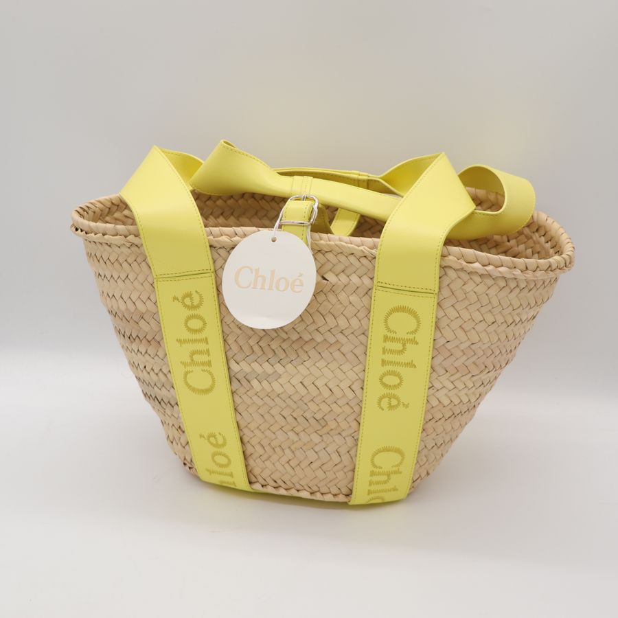 Chloé 蔻伊 Sense Basket 中號 草編包 手提包|藤編包 編織包 渡假包-3