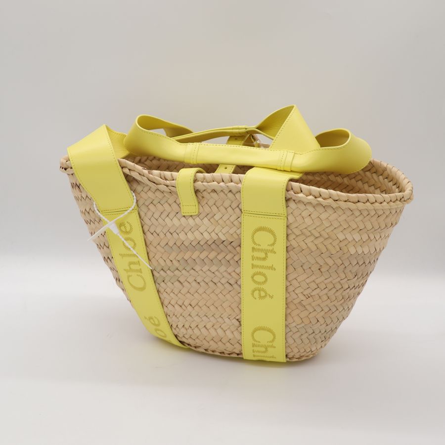Chloé 蔻伊 Sense Basket 中號 草編包 手提包|藤編包 編織包 渡假包-4