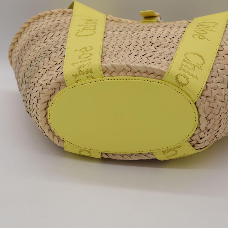 Chloé 蔻伊 Sense Basket 中號 草編包 手提包|藤編包 編織包 渡假包-5