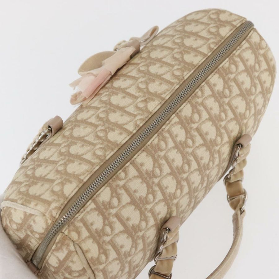 【日本直送】Christian Dior Trotter帆布浪漫手提包 PVC米色銀色 正品 yk20375SAV-5