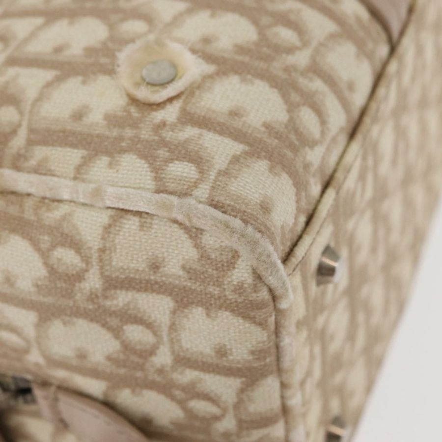 【日本直送】Christian Dior Trotter帆布浪漫手提包 PVC米色銀色 正品 yk20375SAV-8