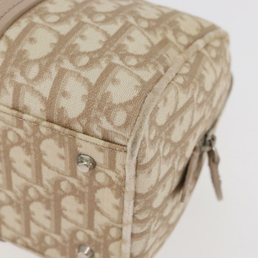 【日本直送】Christian Dior Trotter帆布浪漫手提包 PVC米色銀色 正品 yk20375SAV-15