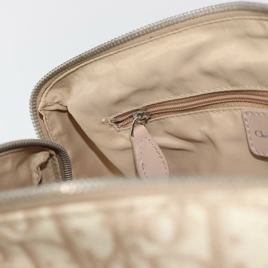 【日本直送】Christian Dior Trotter帆布浪漫手提包 PVC米色銀色 正品 yk20375SAV-20