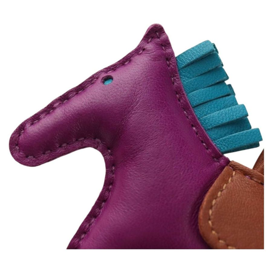 【日本直送】愛馬仕 Rodeo PM 紫色皮革吊飾，正品編號 178894M-1