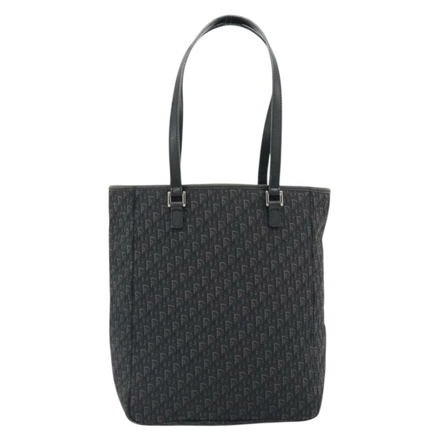 【日本直送】Christian Dior Trotter帆布肩背包 黑色 銀色 正品 182504A-1
