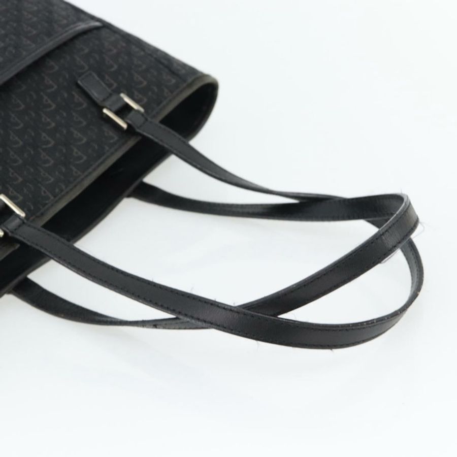 【日本直送】Christian Dior Trotter帆布肩背包 黑色 銀色 正品 182504A-6