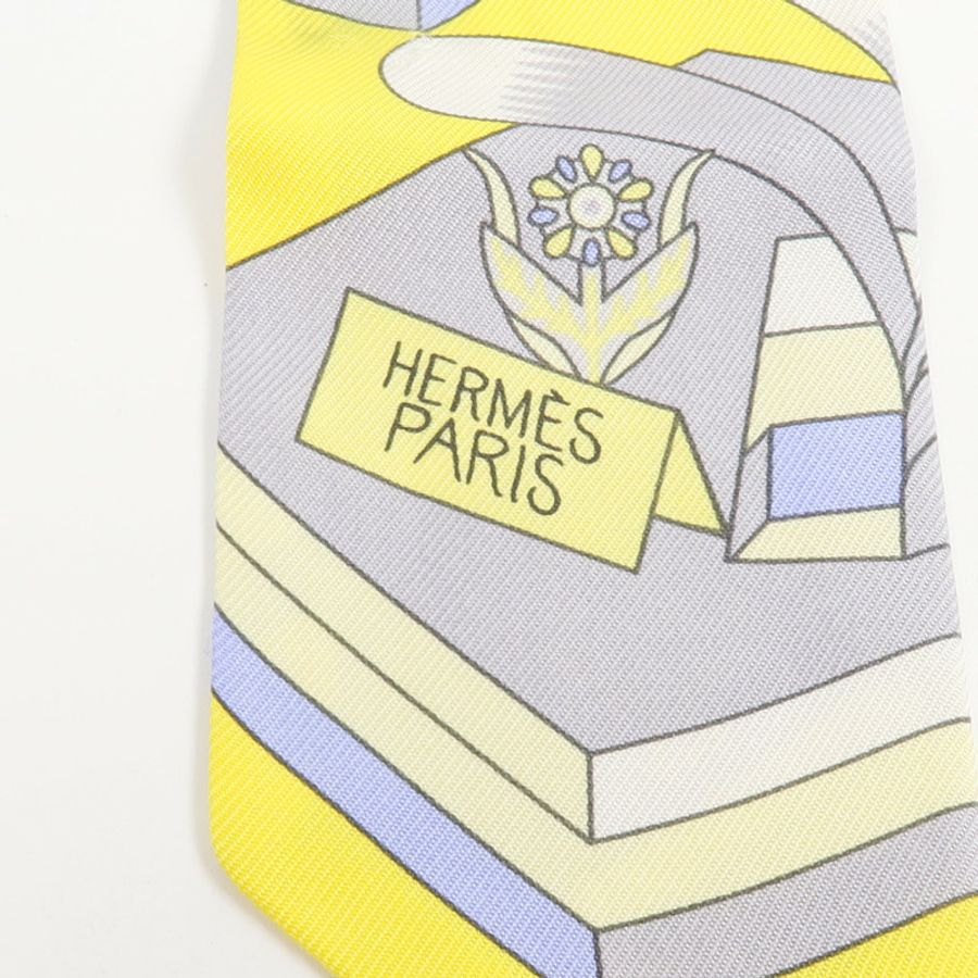 HERMES 絲質Twilly絲巾-4