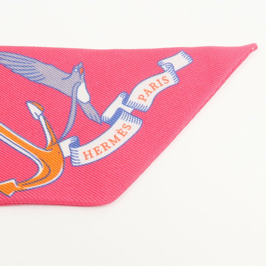 HERMES 絲質Twilly絲巾-4