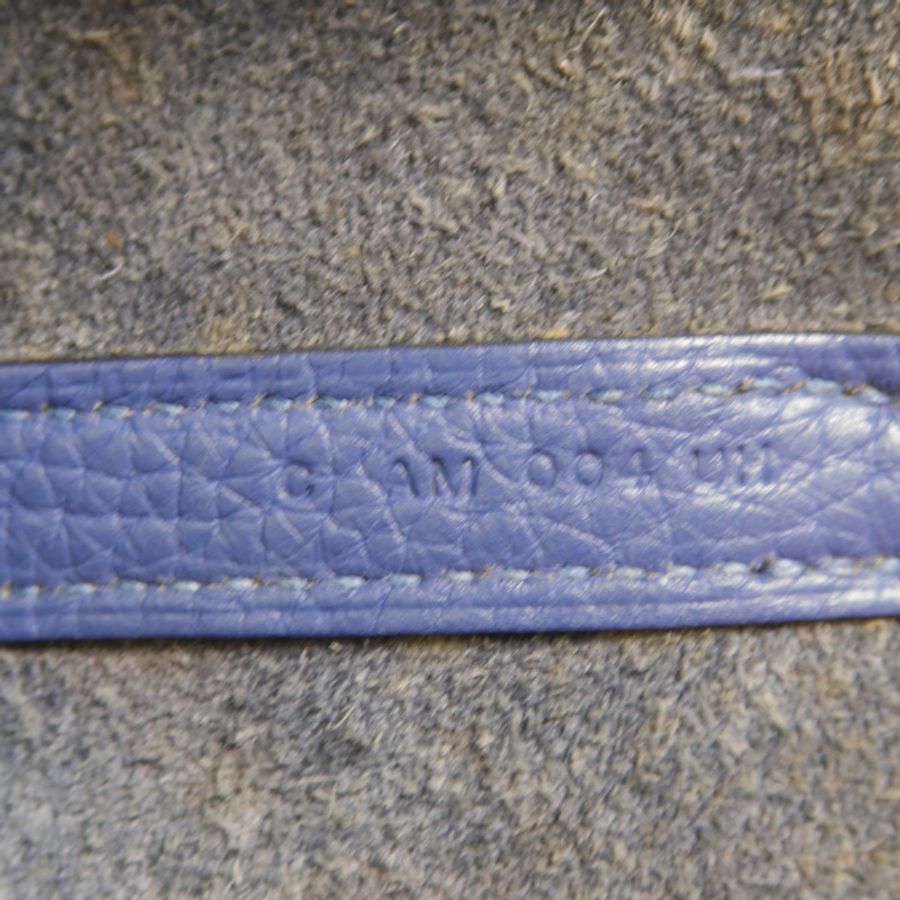HERMES Clemence皮革Picotin MM手挽袋Bleu Brighton/Capucine-6