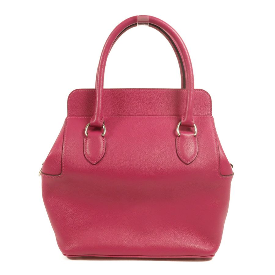 HERMES Evercolor皮革Toolbox 20手挽肩背兩用袋Rose Pourpre-1