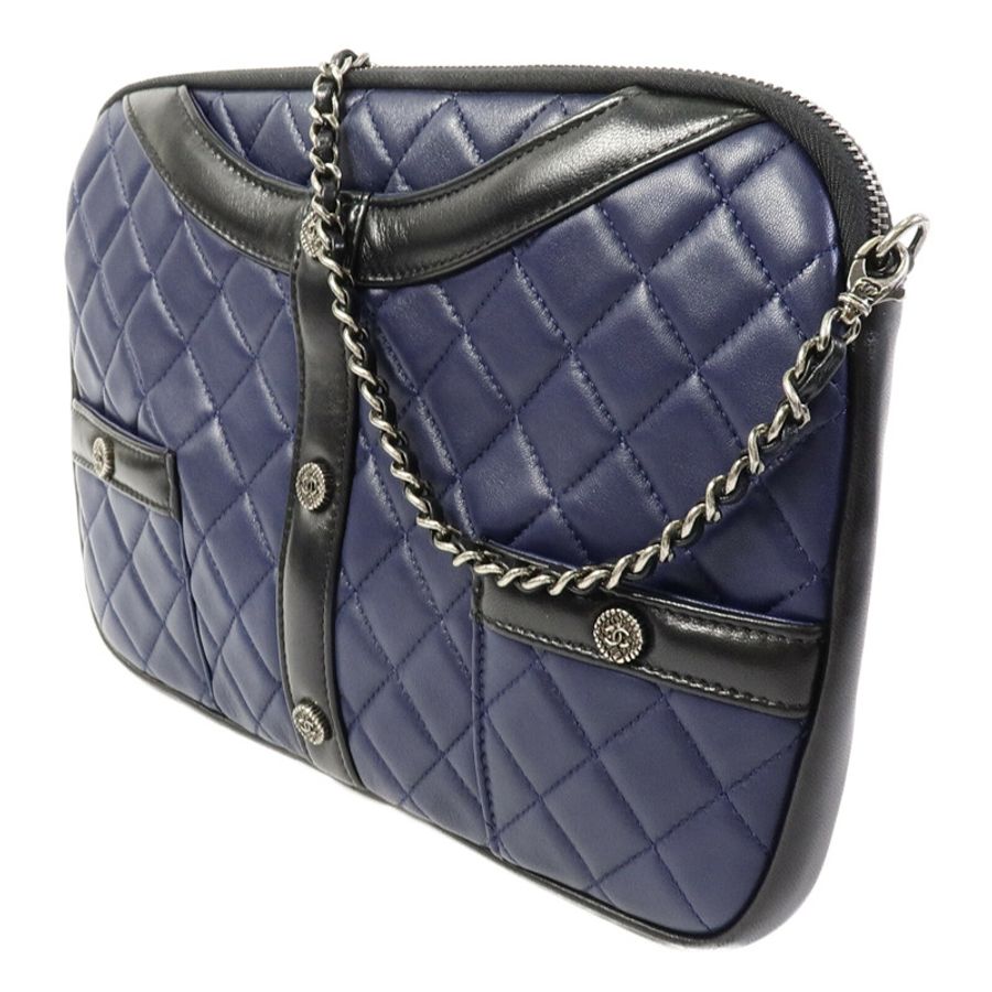 CHANEL 羊皮皮革Girl Jacket Chain Shoulder鏈帶肩背袋-1