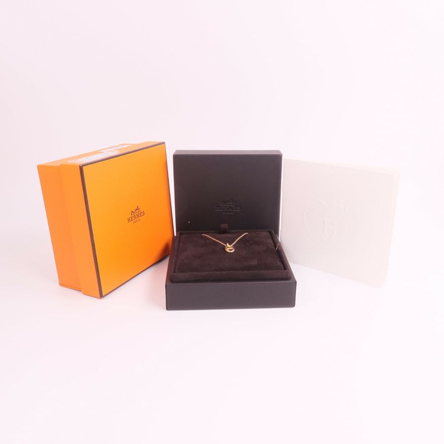 HERMES 18K玫瑰金Farandole Pendant項鍊-7