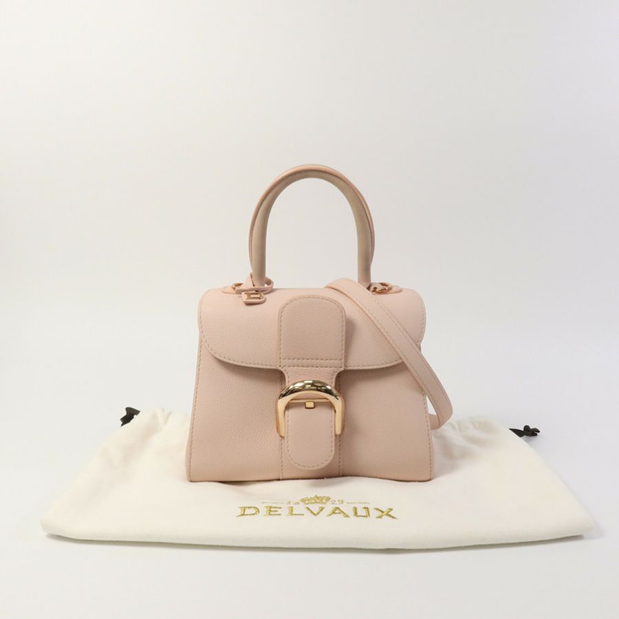 Delvaux 牛皮皮革Brillant Mini手挽肩背兩用袋-8
