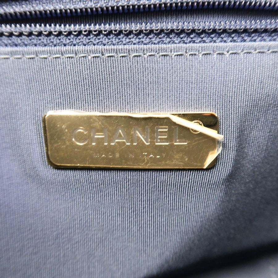 CHANEL 牛皮皮革Infinity鏈帶手挽肩背兩用袋-5