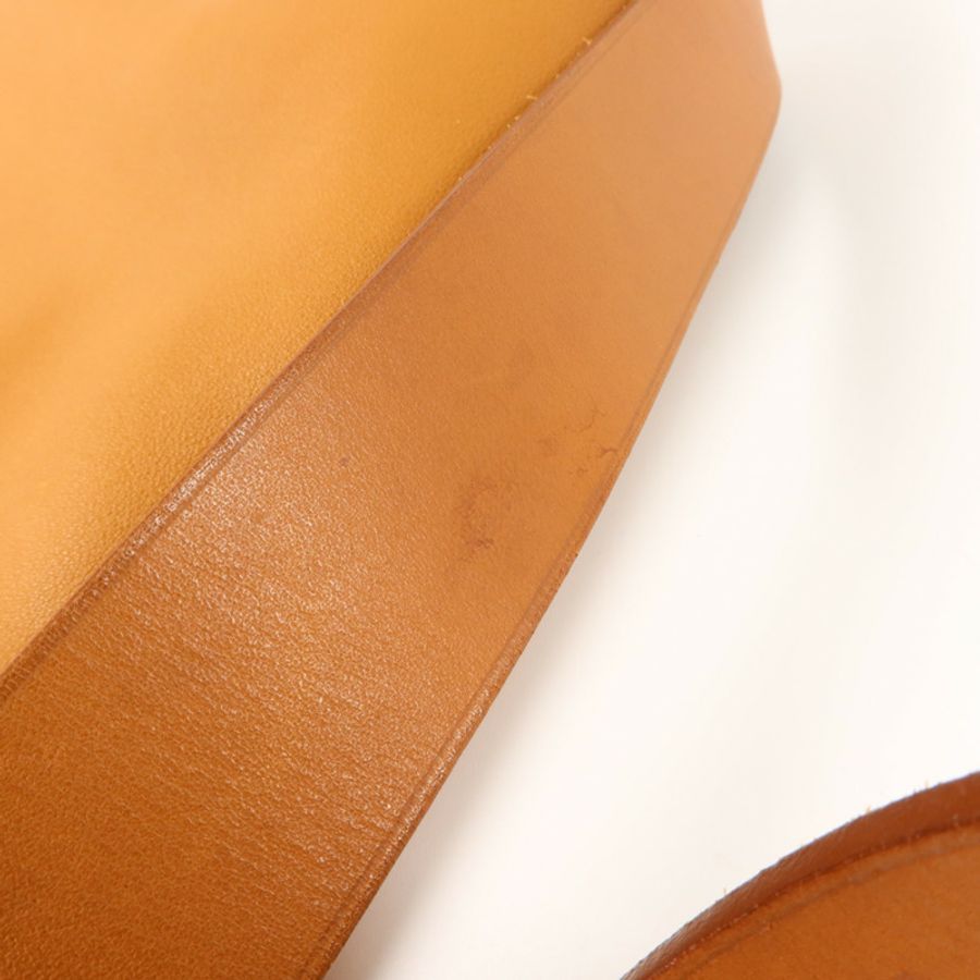 HERMES Swift皮革Barda 35肩背袋Gold-16