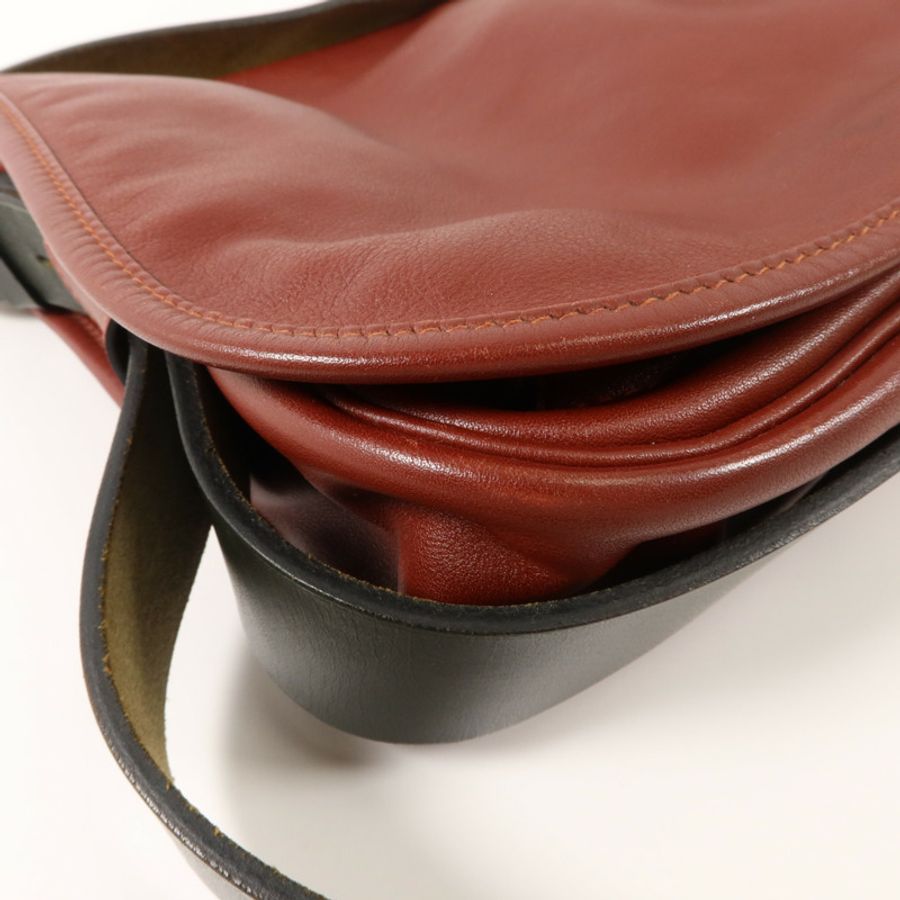 HERMES Swift皮革Barda 30肩背袋Noir-11