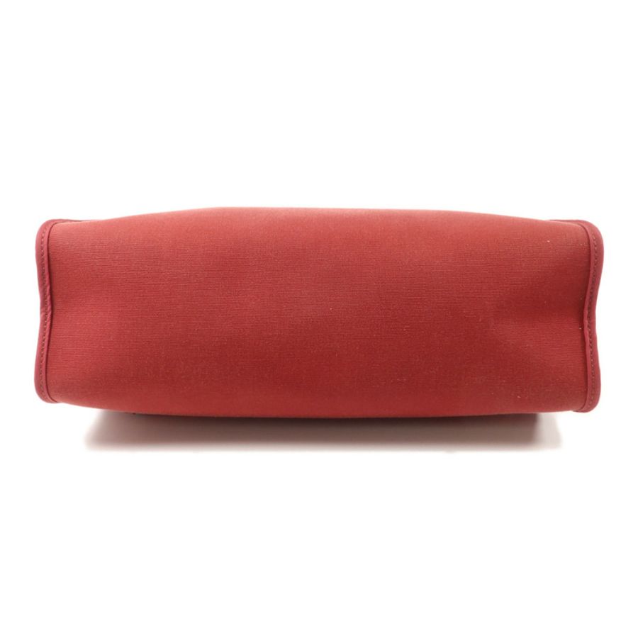 HERMES 帆布Herbag PM手挽肩背兩用袋Rubis/Fauve-3