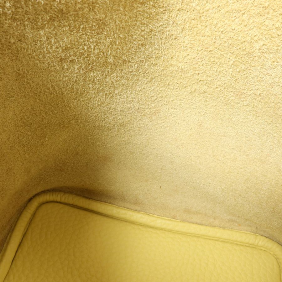 HERMES Clemence皮革Picotin PM手挽袋Jaune Poussin-16