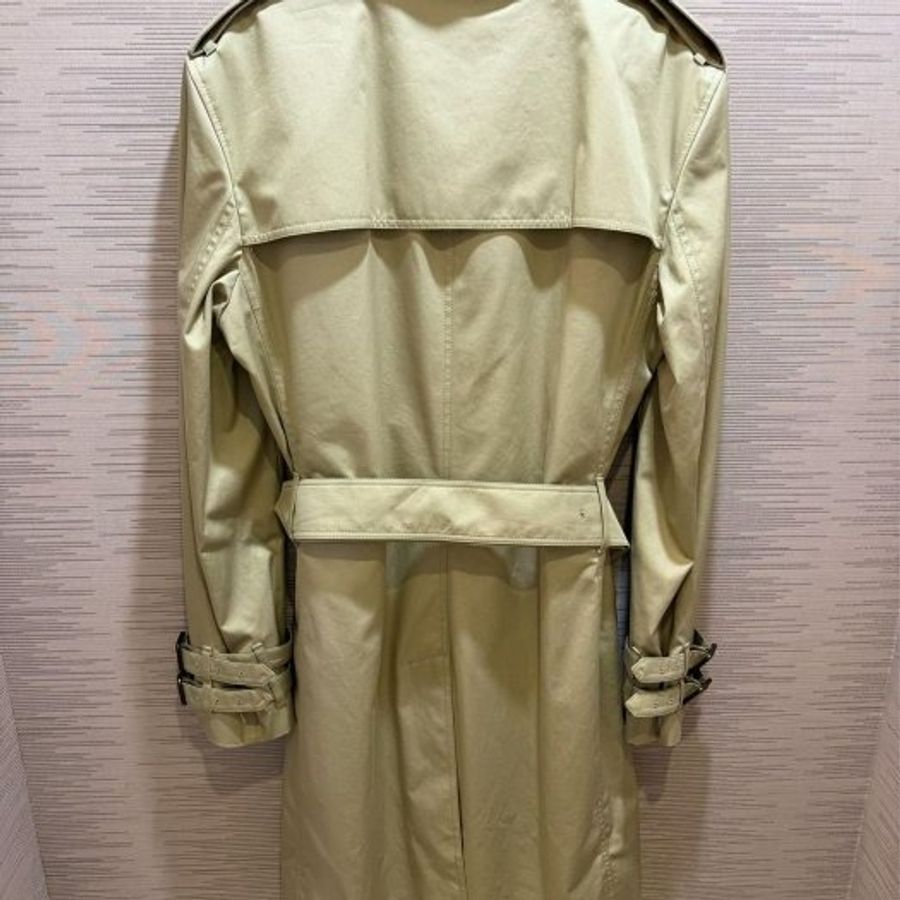 💎Han's house精品服飾💎Burberry 格紋 中長版 風衣 外套 英國製 現貨48 專櫃95000-3