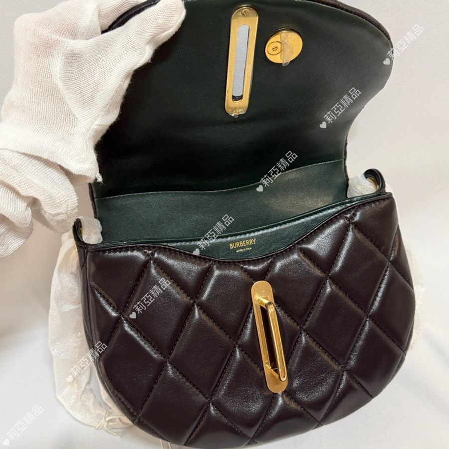 莉亞精品♡Burberry 小羊皮鏈包 #未使用閒置品-13