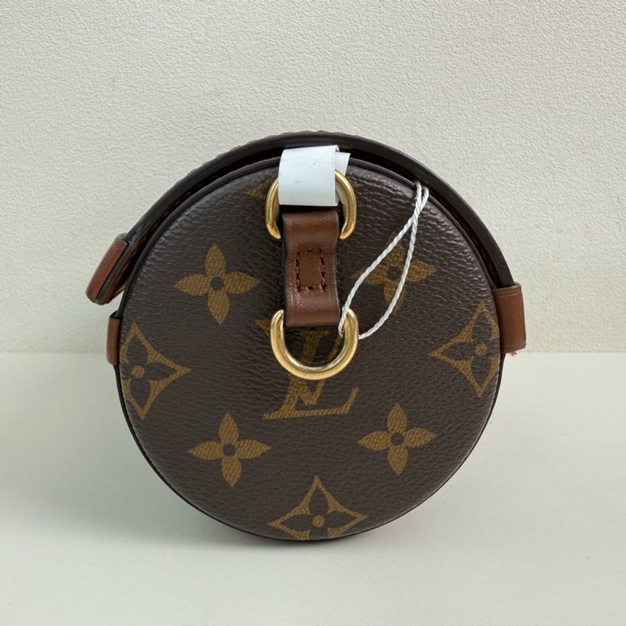 ✨LV路易威登/Louis Vuitton Papillon Trunk 棕色老花巴比龍 單肩包斜挎包手提包圓筒包 金扣 底長20cm🤎正品-4